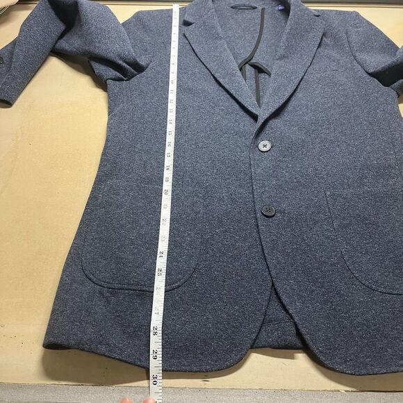 Artefact Mens Unstructured Knit Blazer Size M Heather Blue Preppy Office - Picture 12 of 14